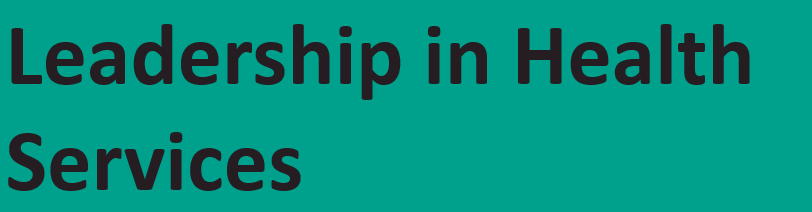 Leadership in health services green bar